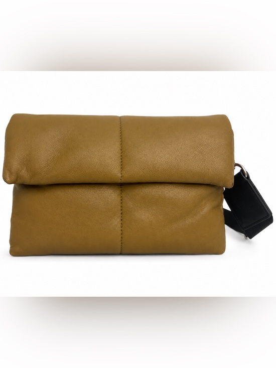 All Saints Handbags - All Saints Ezra Quilted Leather Crossbody Bag in Mustard